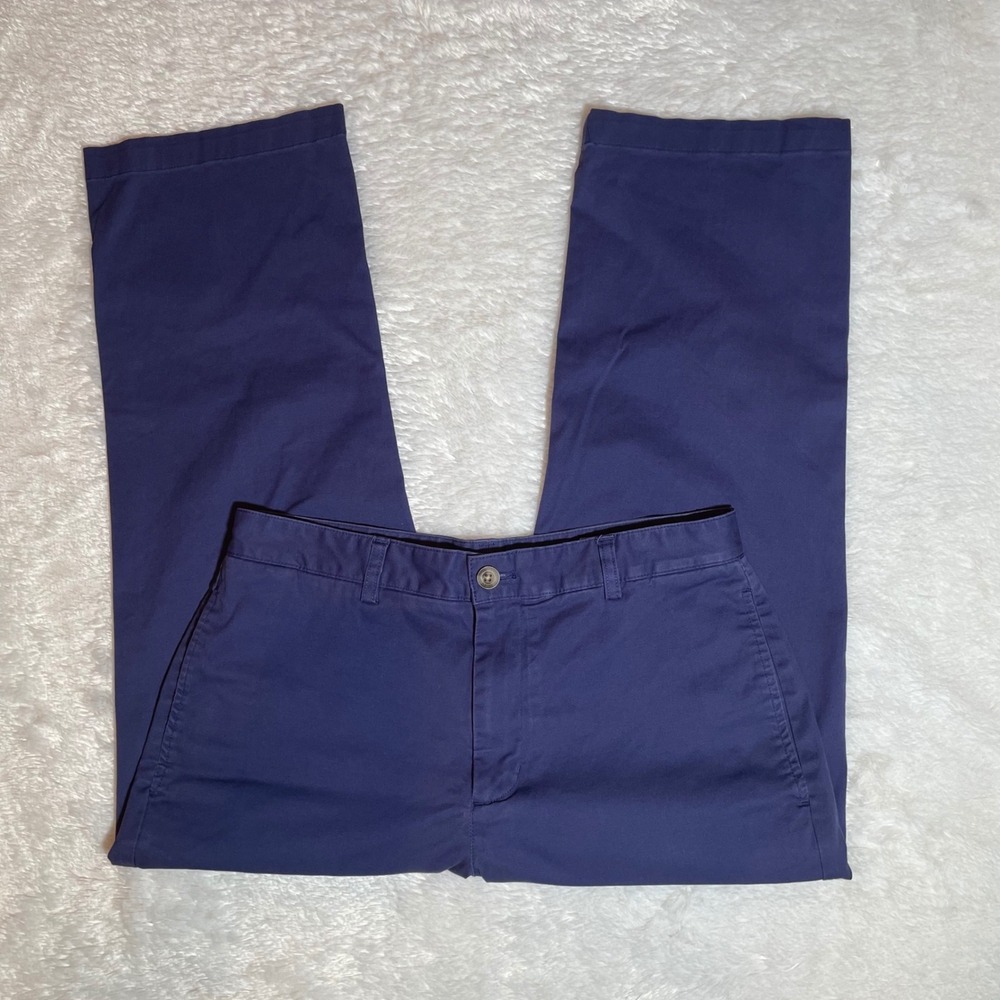 Vineyard Vines Club Pant Navy Blue Straight Leg Chino Trousers 32x30 Women's